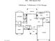 Detailed floor plan showcasing the layout of a two-bedroom, two-bathroom home with a two-car garage at 3105 Birch Hill Ct, Las Vegas, NV 89134