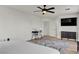 Bedroom featuring a workstation and natural light at 3194 Lapis Beach Dr, Las Vegas, NV 89117