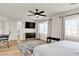Open bedroom featuring a workstation, furnishings, and natural light at 3194 Lapis Beach Dr, Las Vegas, NV 89117