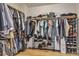 Walk-in closet with ample storage, shelving, and hanging space for clothes and shoes at 3194 Lapis Beach Dr, Las Vegas, NV 89117