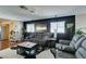 Comfortable living room with hardwood floors, neutral walls, and stylish furnishings at 3553 Terneza Ave, North Las Vegas, NV 89081