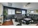 Comfortable living room with hardwood floors, neutral walls, and stylish furnishings at 3553 Terneza Ave, North Las Vegas, NV 89081