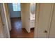 Hallway with tiled floor leading to bedroom and bathroom at 4285 El Como Way, Las Vegas, NV 89121