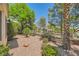 Spacious backyard with manicured landscaping at 4552 Largo Cantata St, Las Vegas, NV 89135