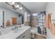 Stylish bathroom featuring a modern vanity, tile backsplash, and updated fixtures at 4835 Illustrious St, Las Vegas, NV 89147