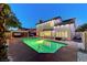Backyard pool with patio space for entertaining, perfect for summer days and Gathering fun at 4835 Illustrious St, Las Vegas, NV 89147