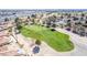 The golf course with green grass provides a serene and picturesque backdrop at 5221 Crooked River Cir, Las Vegas, NV 89149