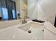 Beautiful bathroom vanity featuring marble counter and modern fixtures at 5422 Nestled Moon Ct, Las Vegas, NV 89131