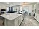 Spacious kitchen island with sleek countertops and modern appliances at 5422 Nestled Moon Ct, Las Vegas, NV 89131