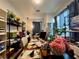 Bright home office with a large desk, ample storage, and natural light, perfect for remote work or study at 5422 Nestled Moon Ct, Las Vegas, NV 89131