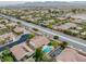 Aerial view of a suburban neighborhood with tree-lined streets and well-maintained homes at 8356 Shady Lady Ct, Las Vegas, NV 89131