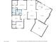 Detailed floor plan showcasing the layout of the home, including bedrooms, bathrooms, kitchen, living areas, and garage at 853 Morning Sun Ct, Las Vegas, NV 89110