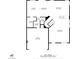 First floor plan featuring a kitchen, dining, living room and a two car garage at 11273 Accademia Ct, Las Vegas, NV 89141