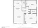 Detailed floor plan illustrating the layout of the home and room dimensions at 2040 Bavington Dr # D, Las Vegas, NV 89108