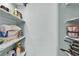 Walk-in pantry featuring shelving for ample storage of food and cookware at 2451 N Rainbow Blvd # 1066, Las Vegas, NV 89108
