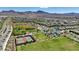 A community aerial view with multiple baseball and soccer fields, set in a scenic area with mountains in the background at 2544 Sable Ridge St, Henderson, NV 89044