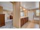 Open Primary bathroom with dual vanity, shower, tub and access to the bedroom at 2544 Sable Ridge St, Henderson, NV 89044