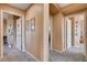 Hallway with neutral walls and carpeted floors at 2544 Sable Ridge St, Henderson, NV 89044