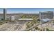 Scenic aerial view of the surrounding landscape, buildings and infrastructure at 2777 Paradise Rd # 2701, Las Vegas, NV 89109