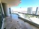 Spacious condo balcony with panoramic city views of the Las Vegas Strip, perfect for entertaining at 2777 Paradise Rd # 2701, Las Vegas, NV 89109