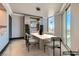Contemporary dining area features views of the strip and modern furnishings at 2777 Paradise Rd # 2701, Las Vegas, NV 89109