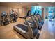 Bright gym with treadmills, elliptical machines, and a stair climber offering various fitness options at 2777 Paradise Rd # 2701, Las Vegas, NV 89109