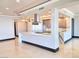 Spacious kitchen with a large island, modern appliances, and stylish pendant lighting at 2777 Paradise Rd # 2701, Las Vegas, NV 89109