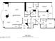Detailed floor plan showcasing the layout of the home, including room dimensions and balcony sizes at 2777 Paradise Rd # 2701 Ph, Las Vegas, NV 89109