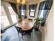 Charming breakfast nook features a wooden table with chairs, surrounded by bright windows at 2822 La Palma Dr, Laughlin, NV 89029