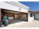 Spacious two-car garage with lots of storage and room for working at 2822 La Palma Dr, Laughlin, NV 89029