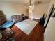Spacious living room with wood flooring, comfortable seating, and an open layout at 2822 La Palma Dr, Laughlin, NV 89029
