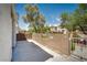 Backyard with concrete walls and plants at 3120 Inlet Bay Ave, North Las Vegas, NV 89031