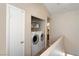 Laundry room with a white washer and dryer at 3120 Inlet Bay Ave, North Las Vegas, NV 89031