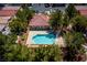 Inviting pool with a fenced-in backyard, perfect for relaxation and entertainment surrounded by lush greenery at 3120 Inlet Bay Ave, North Las Vegas, NV 89031