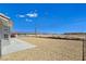 Expansive backyard showcasing desert landscaping and mountain views at 3326 Mount Charleston Dr, Pahrump, NV 89048