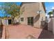 Private backyard featuring a brick-paved patio, perfect for outdoor entertainment and relaxation at 4321 Stockbridge St, Las Vegas, NV 89115