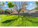 Green grass and mature trees in a sunny common area at 4321 Stockbridge St, Las Vegas, NV 89115