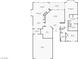 Detailed floor plan showcasing layout with kitchen, living room, bedrooms, and outdoor patio at 439 Pelican Bay Ct, Henderson, NV 89012