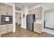 Modern kitchen featuring stainless steel appliances and a convenient layout at 439 Pelican Bay Ct, Henderson, NV 89012