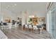 Dining room with table and chairs next to a bright kitchen at 512 Pima Canyon Ct, Las Vegas, NV 89144
