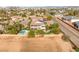 Beautifully landscaped backyard with a sparkling pool and spa. Solar panels on roof at 6315 Bellisima St, Las Vegas, NV 89118