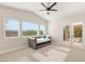 Bedroom sitting area with daybed and views at 6315 Bellisima St, Las Vegas, NV 89118