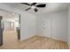 Well-lit dining area features light wood floors, neutral walls, and an open concept layout at 663 D Ave, Boulder City, NV 89005