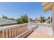 Second story porch overlooking the neighborhood at 663 D Ave, Boulder City, NV 89005