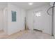 Unfinished room with new flooring, doorway and exterior access at 663 D Ave, Boulder City, NV 89005