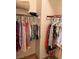 Walk-in closet with plentiful hanging space at 7400 W Flamingo Rd # 1090, Las Vegas, NV 89147