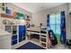 Vibrant bedroom with creative Mario themed wall art, a unique loft bed, and ample storage at 76 Summer Rhapsody Ave, Henderson, NV 89015