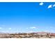 Clear view of the Las Vegas skyline and surrounding mountains from the upper level of the house at 8092 Haywood Estate Ave, Las Vegas, NV 89113