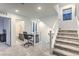 Landing area with small office space with stairs leading to first floor at 8092 Haywood Estate Ave, Las Vegas, NV 89113