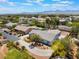 Expansive aerial view of the beautiful single-Gathering home with a circular driveway and lush landscaping at 8125 Soledad Canyon St, Las Vegas, NV 89131